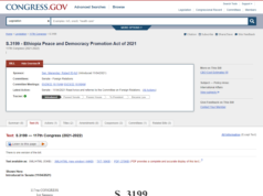 የኤስ 3199 ረቂቅ ህግ ፀደቀ