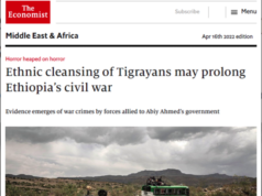 የአማራ ባለስልጠናት የትግራይ ተወላጆችን ከሰብአዊ እርዳታና ከመንግስታዊ አገልግሎት እንደከለከልዋቸውየዘገበው the Economist የትግራይ ተወላጆች ያመረቱትና ለውጭ ገበያ የተዘጋጀን የትግራይ ባለሀብቶች የሰሊጥ ምርት የአማራ ተወላጆች እንዲዘርፉትና እንዲያጓጉዙት ፍቃድና ዋስትና እንደሰጡዋቸው አመላክቷል፡፡