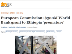 የአውሮፓ ህብረት ኮሚሽን የዓለም ባንክ ያፀደቀውን የ300 ሚሊዮን ዶላር ጊዜው እንዳልሆነ አስገንዝቧል፡፡