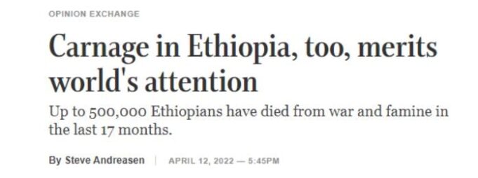 ኣሜሪካ ኲናት ትግራይ ክቕፅል ንዝገብሩ ዘለዉ ሓይልታት ሓዱሽ ማዕቐብ ክተንብር ብሓደ ነባር ዲፕሎማት ኣሜሪካ ፃውዒት ቀሪቡ፡፡