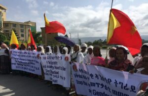 Women rally to demand return of IDPs, Resumption of aid, Justice