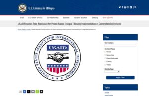 ኣሜሪካ ኣብ ኢትዮጵያ ዘቋረፀቶ ዕደላ ሰብኣዊ ሓገዝ ኣብ ቀፃሊ ወርሒ ከምትጅምር ኣፍሊጣ።