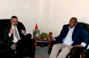 ፕሬዚደንት ጌታቸው ረዳ ምስ ኣምባሳደር ፈረንሳይ ኣብ ኢትዮጵያ ሚስተር ሬሚ ማሬሾ ዘትዮም