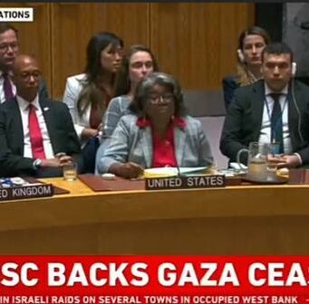 ቤት ምኽሪ ፀጥታ ውድብ ሕቡራት ሃገራት እማመ ሓሳብ ምቁራፅ ተፃብኦ ጋዛ ኣፅዲቑ።