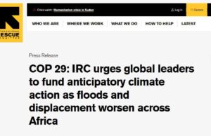 መራሕቲ ሃገራት ዓለም ኣብ ኣፍሪካ ኲናትን ምዝባዕ ኩነታት አየርን ስዒቦም ዘጋጥሙ ፀገማት ንምፍታሕ ክዉስኑ ይግባእ – ዓለምለኸ ኮሚቴ ምድሓን ሂወት።