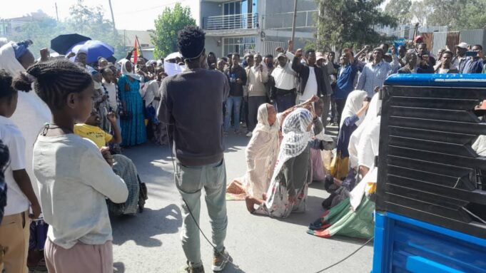 IDPs Stage Demonstration at TPLF Office, Demand Swift Return to Homeland